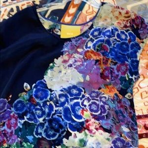Anthropologie Maeve watercolor blouse